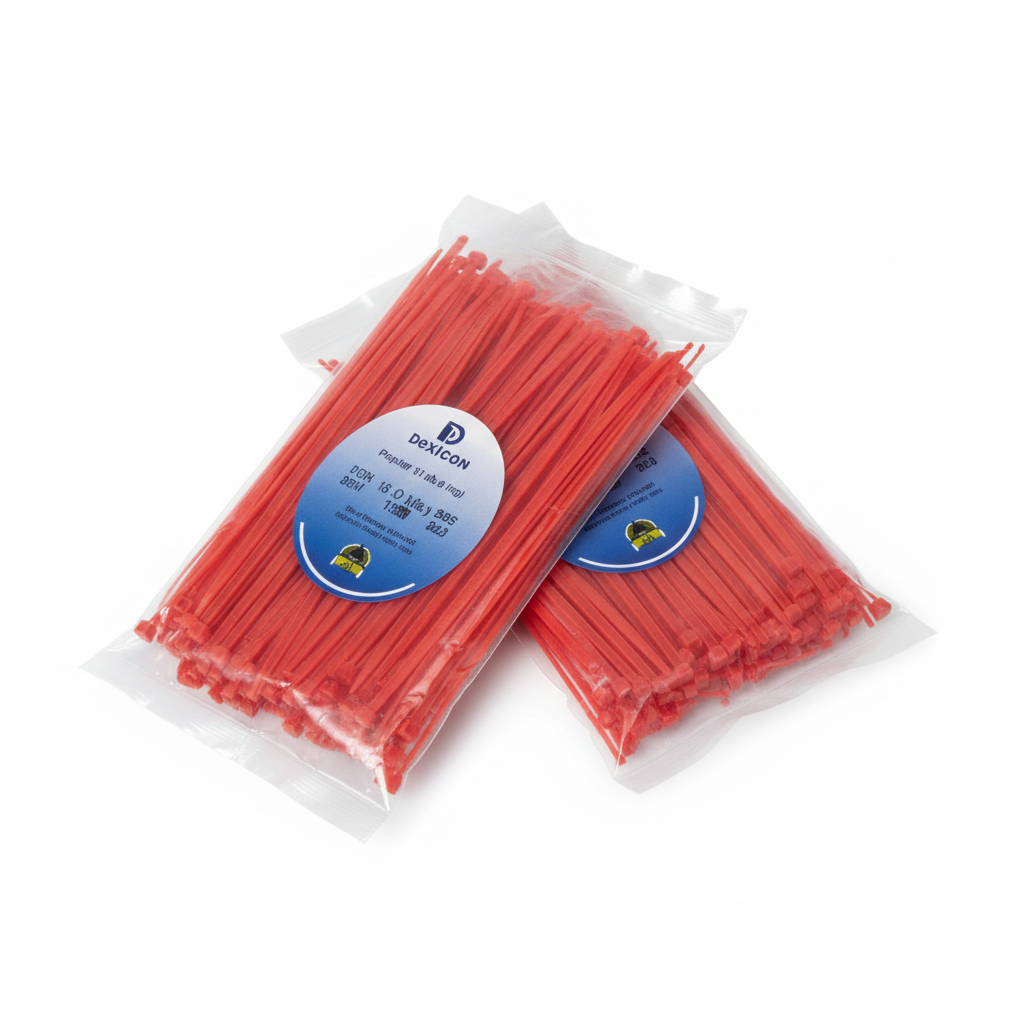 Kabel Ties Dexicon 2,5x 100 Merah