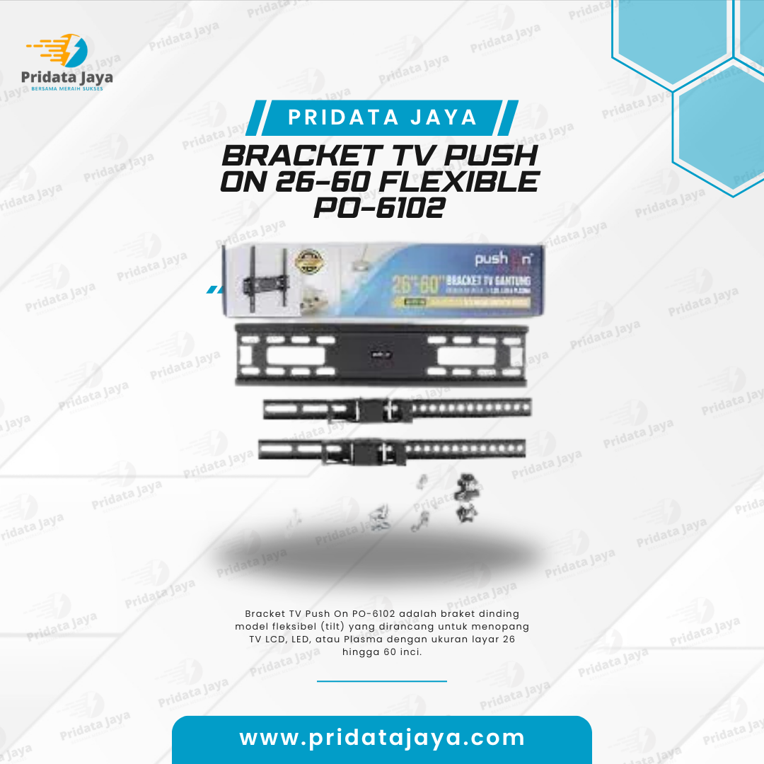 Bracket TV Push On 26-60 Flexible PO-6102
