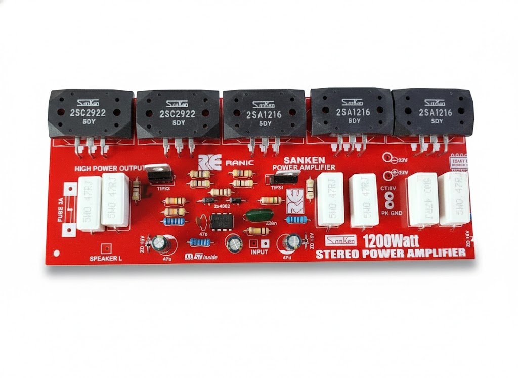 Kit Power 600w Stereo Sanken A1216-C2922 Rovi  Belt