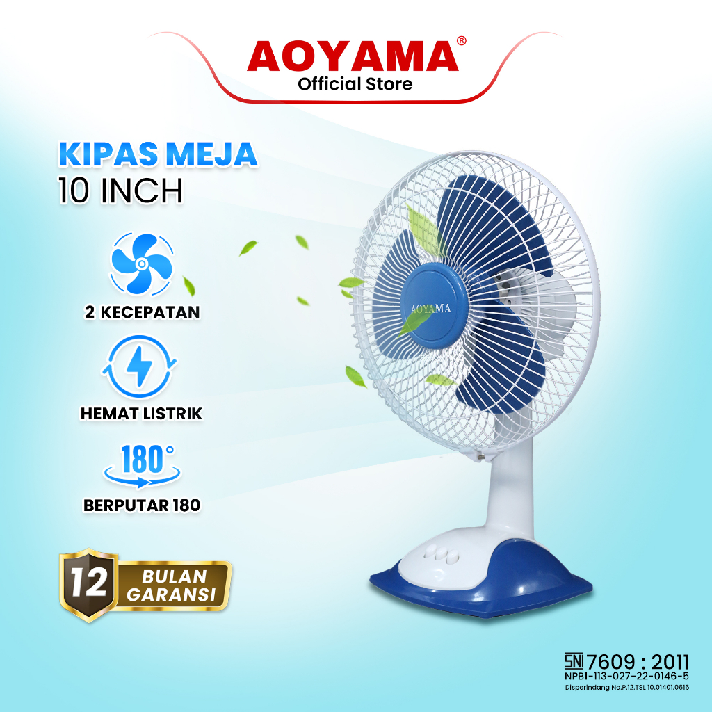 Kipas Aoyama Meja 10'