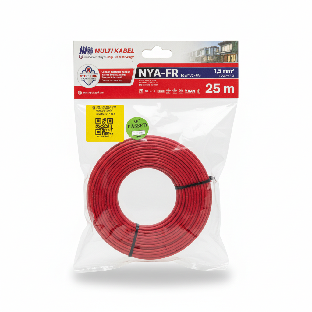 Kabel Multi NYA 1,5 25m Merah