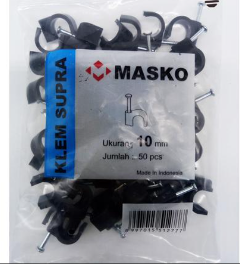 Klem Masko Supra Hitam No 10