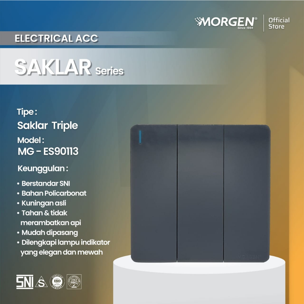 Saklar Morgen Triple IB MG-90113