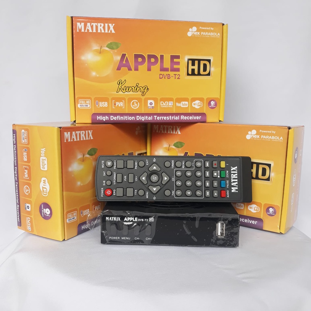Set Top Box Matrix Apple Kuning