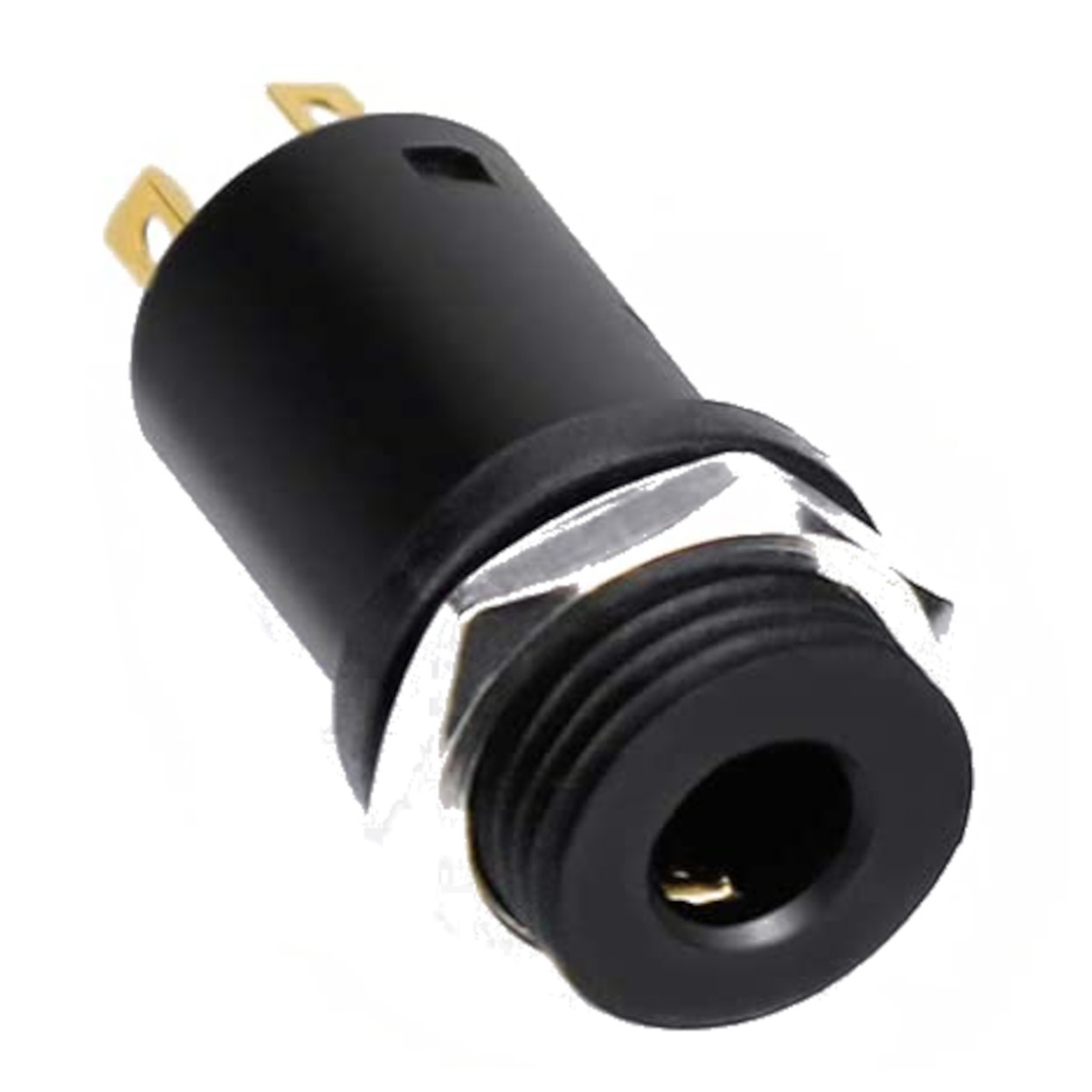 Soket Mini Stereo Transparan 3 Pin Body Hitam