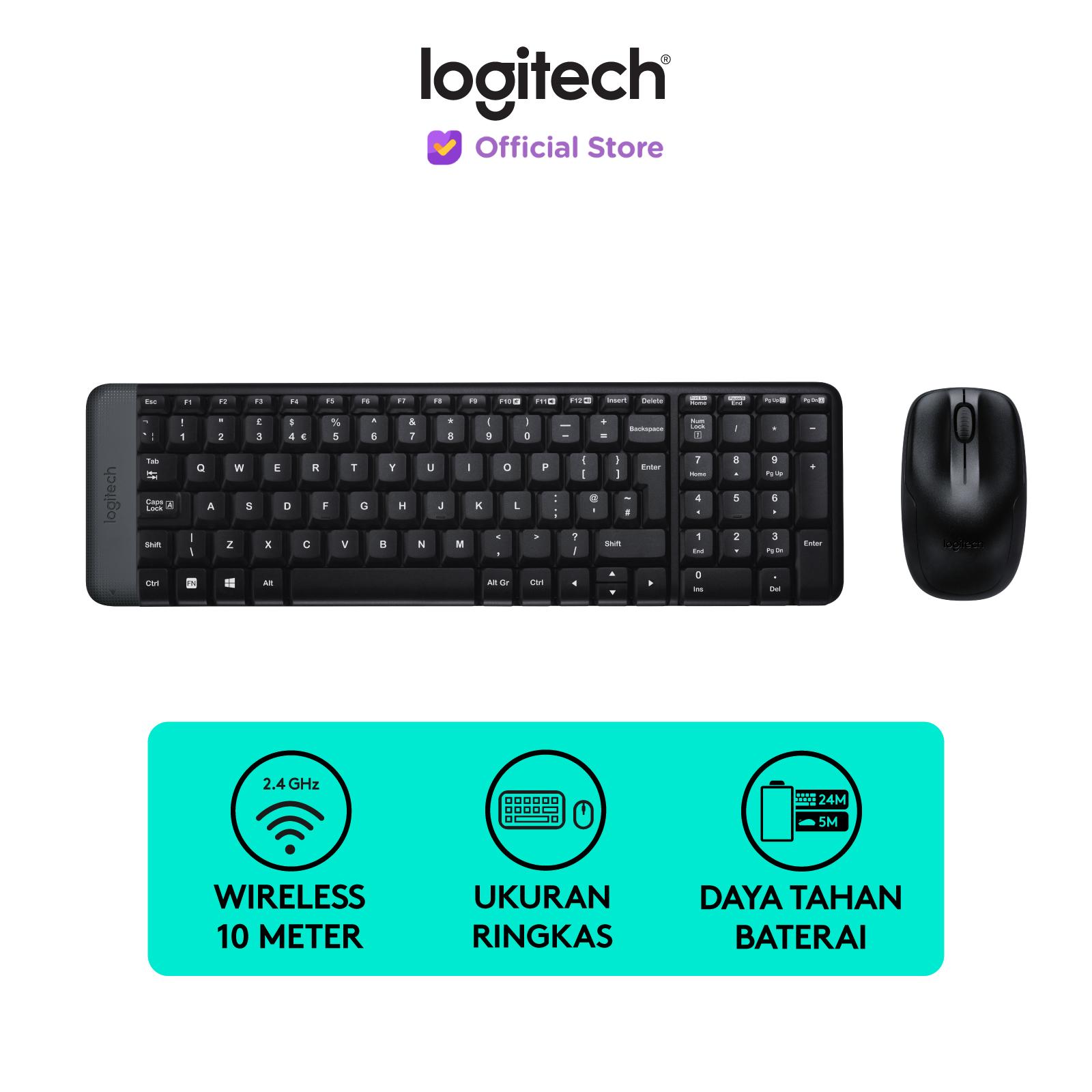 Keyboard + Mouse Logitech Wireles MK220