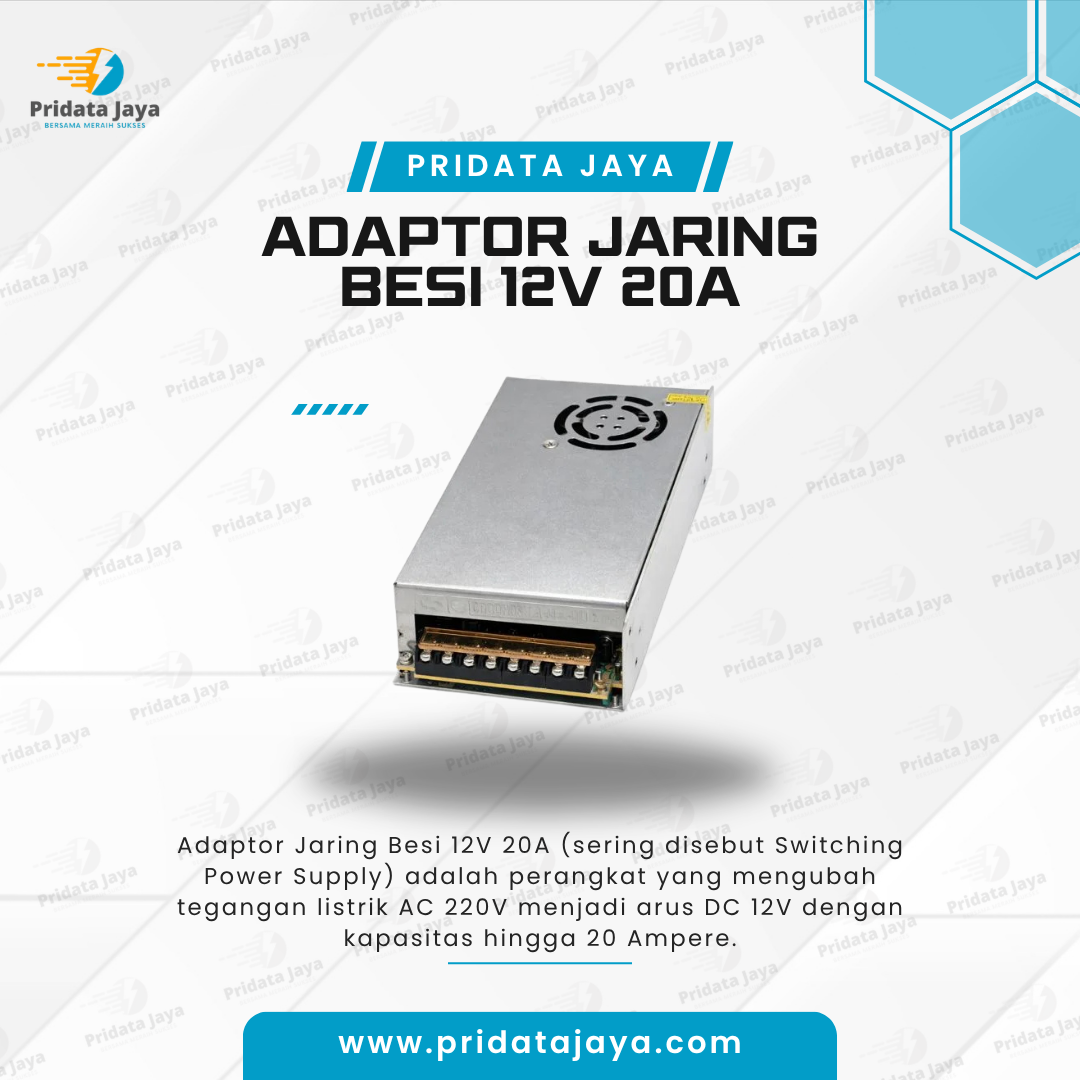 Adaptor Jaring Besi 12V 20A