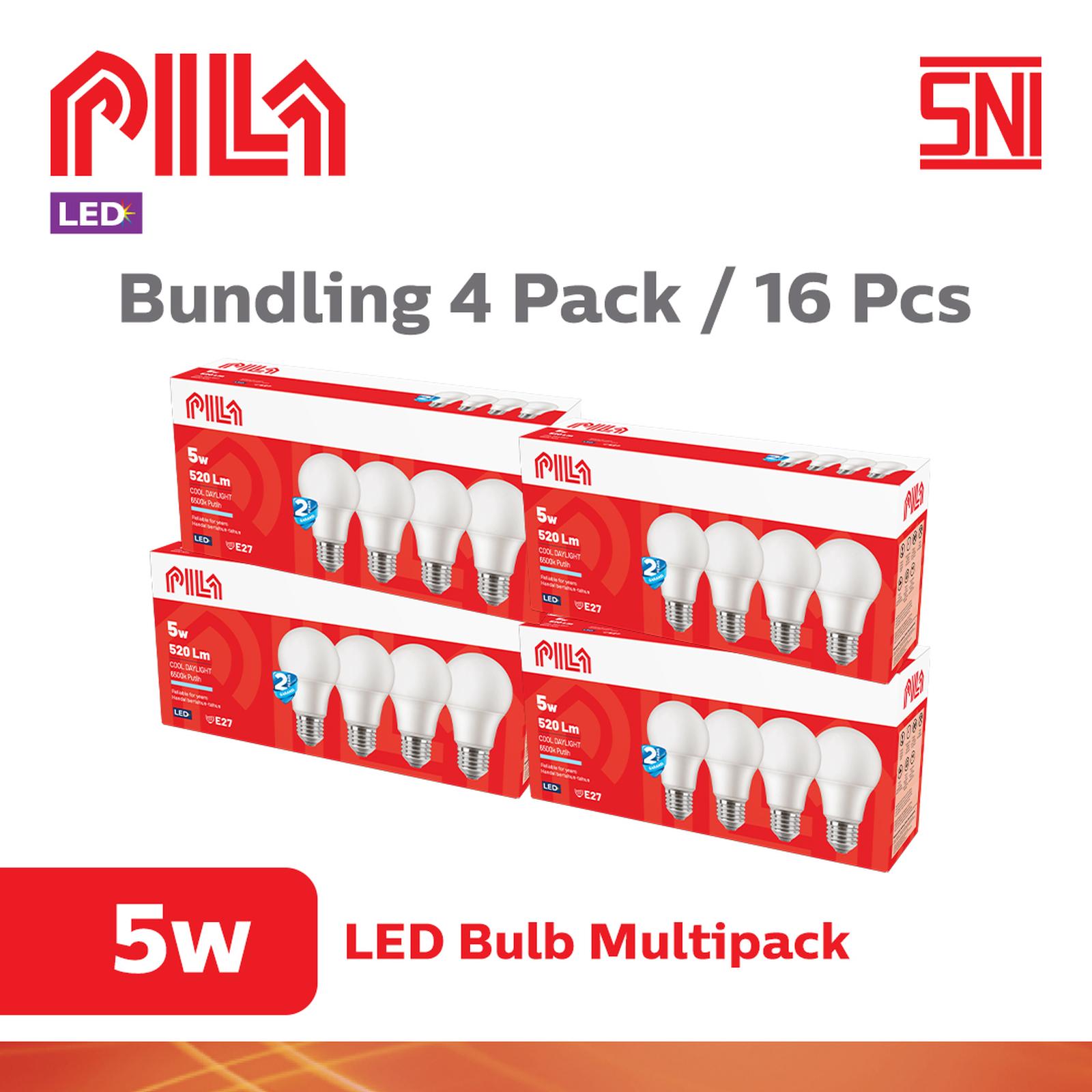 Led Pila 5w Putih Multipack (3+1)