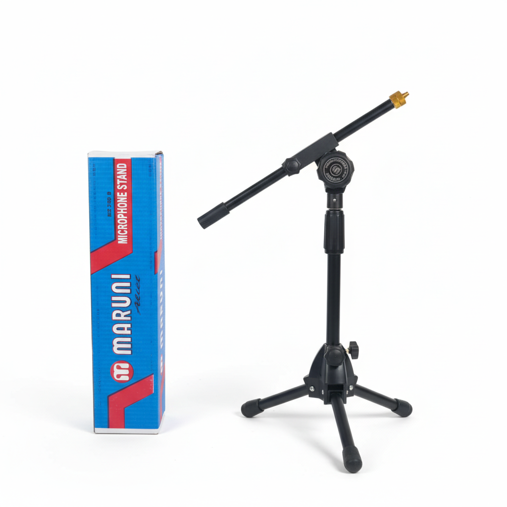 Stand Mic Maruni Pendek Hitam