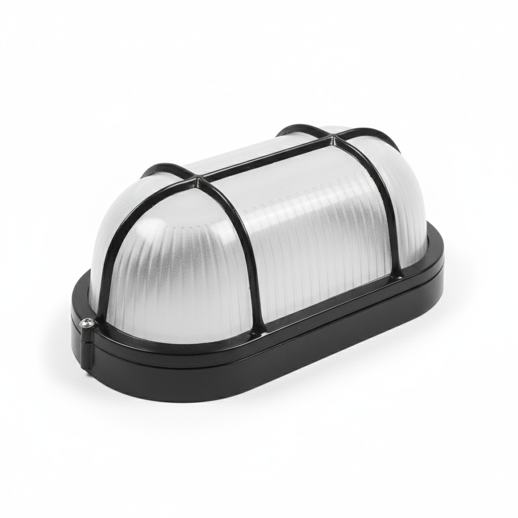 Lampu Kapal Hinomaru Besi Hitam D0906/B (Kaca Susu)