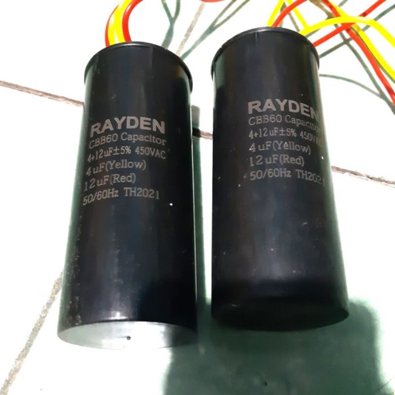 Kapasitor Mesin Cuci Rayden 4+12mf