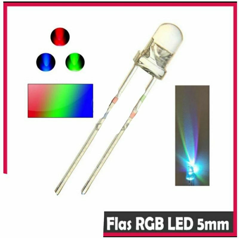 Led 5mm 3 warna rgb