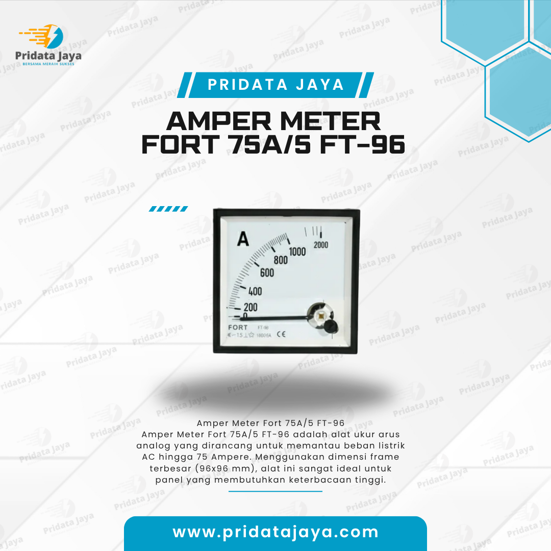 Amper Meter Fort 75A/5 FT-96