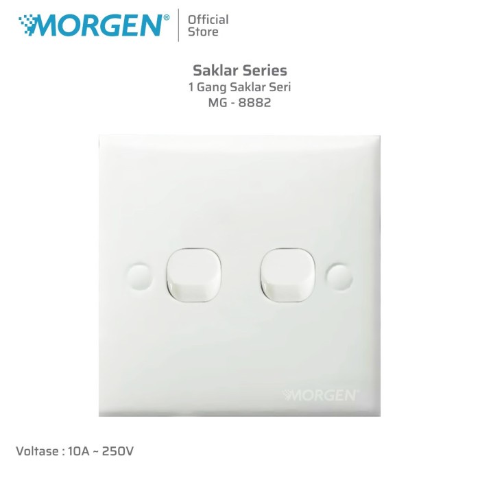 Saklar Morgen 2 Gang IB MG-8882
