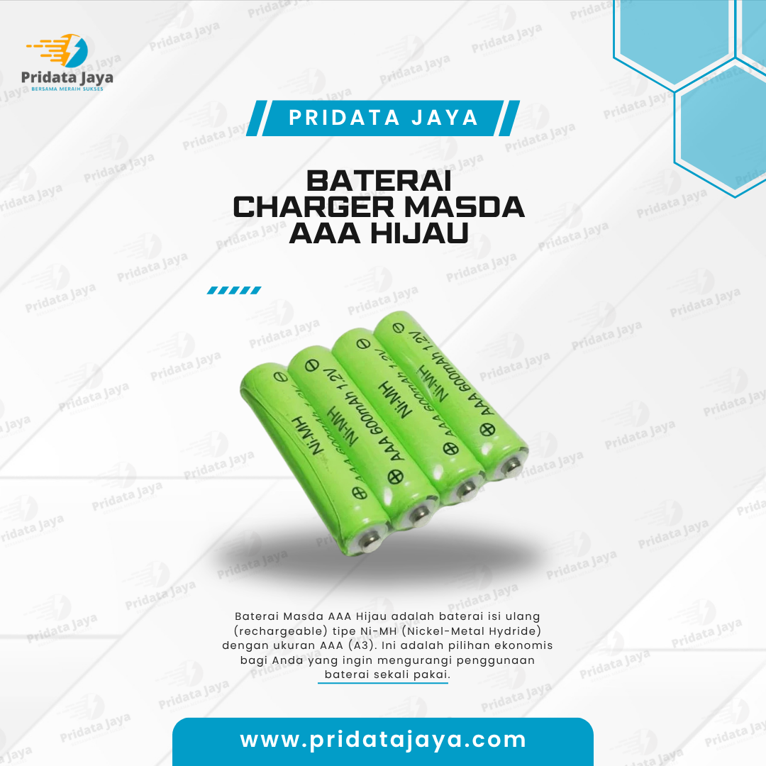 Baterai Charger Masda AAA Hijau