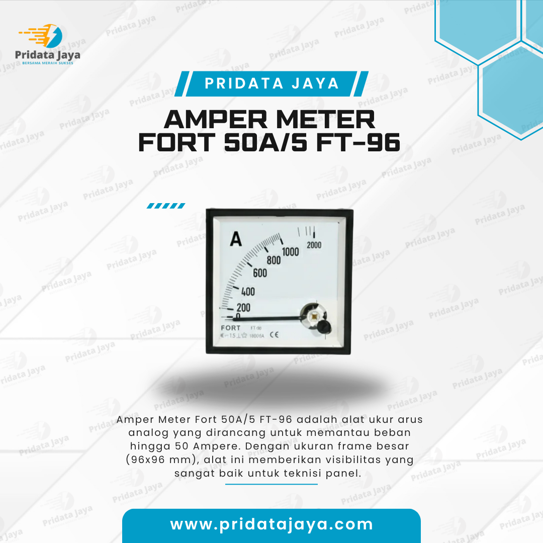 Amper Meter Fort 50A/5 FT-96