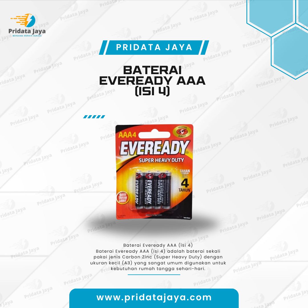Baterai Eveready AAA (isi 4)