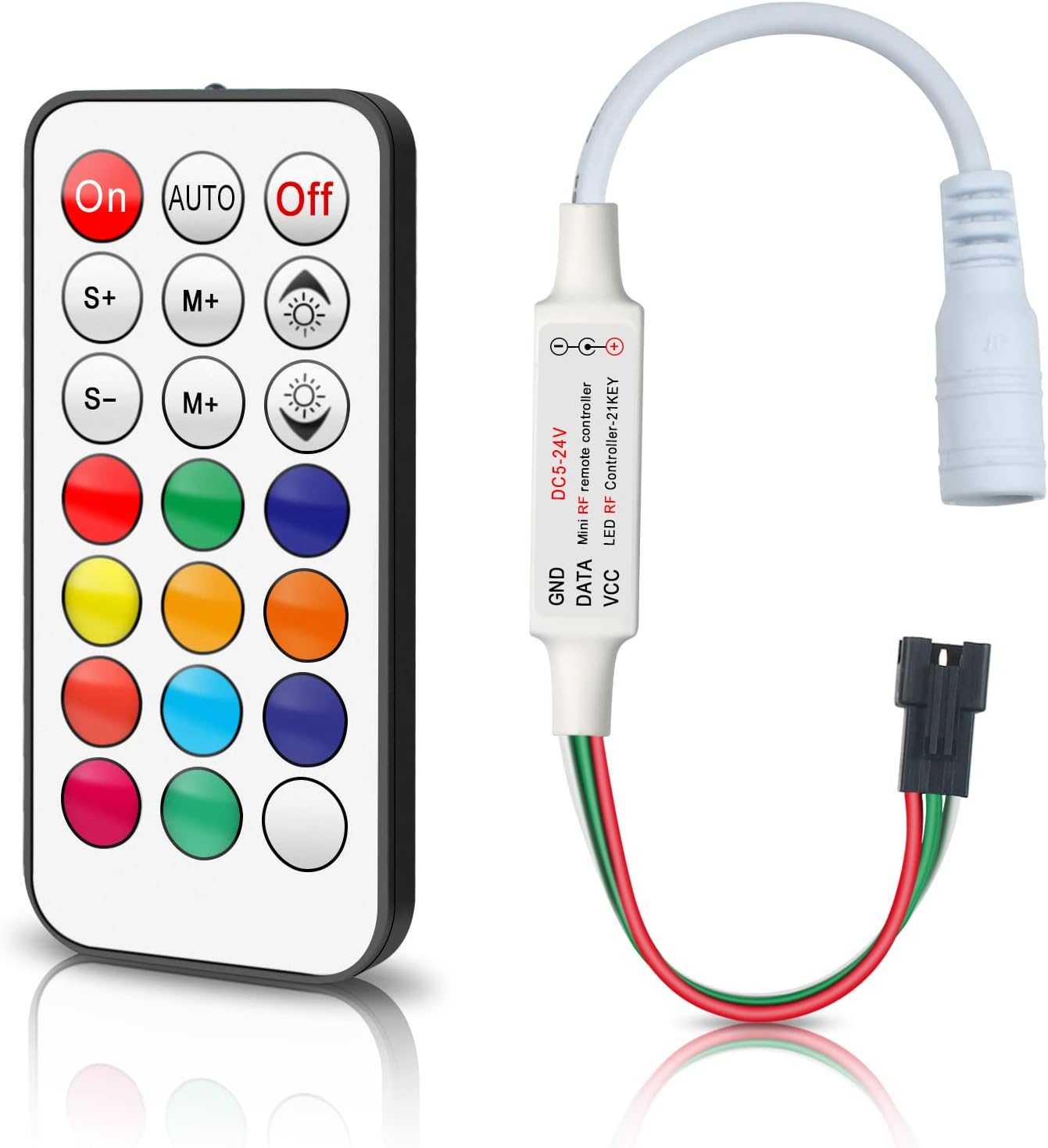 Kontroler + Remote RGB 12-24v