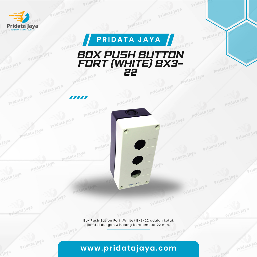 Box Push Button Fort (White) BX3-22