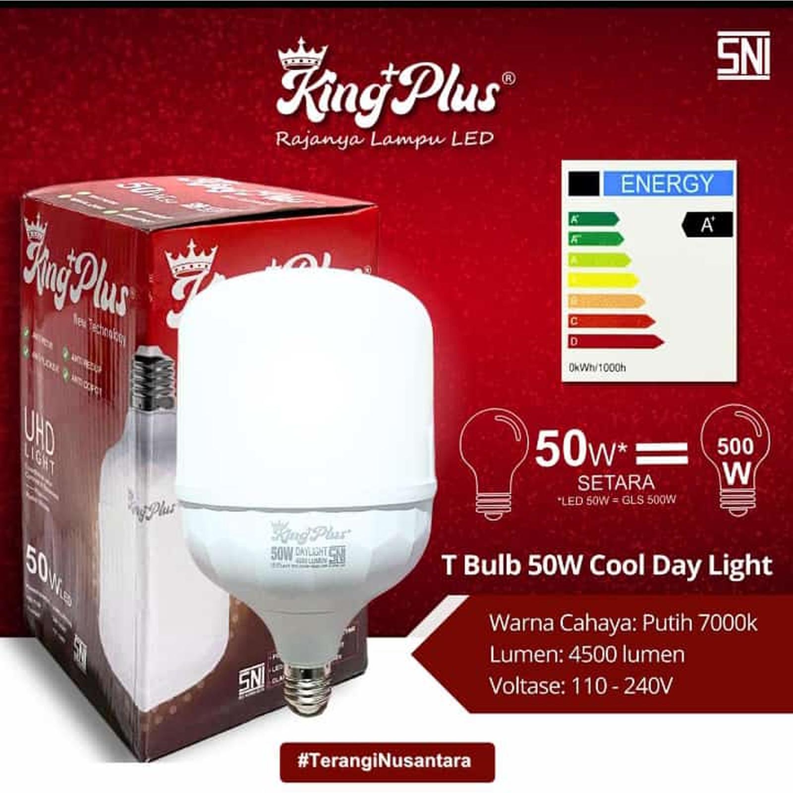 Led King Plus Regular T-Bulb 50w 7000K