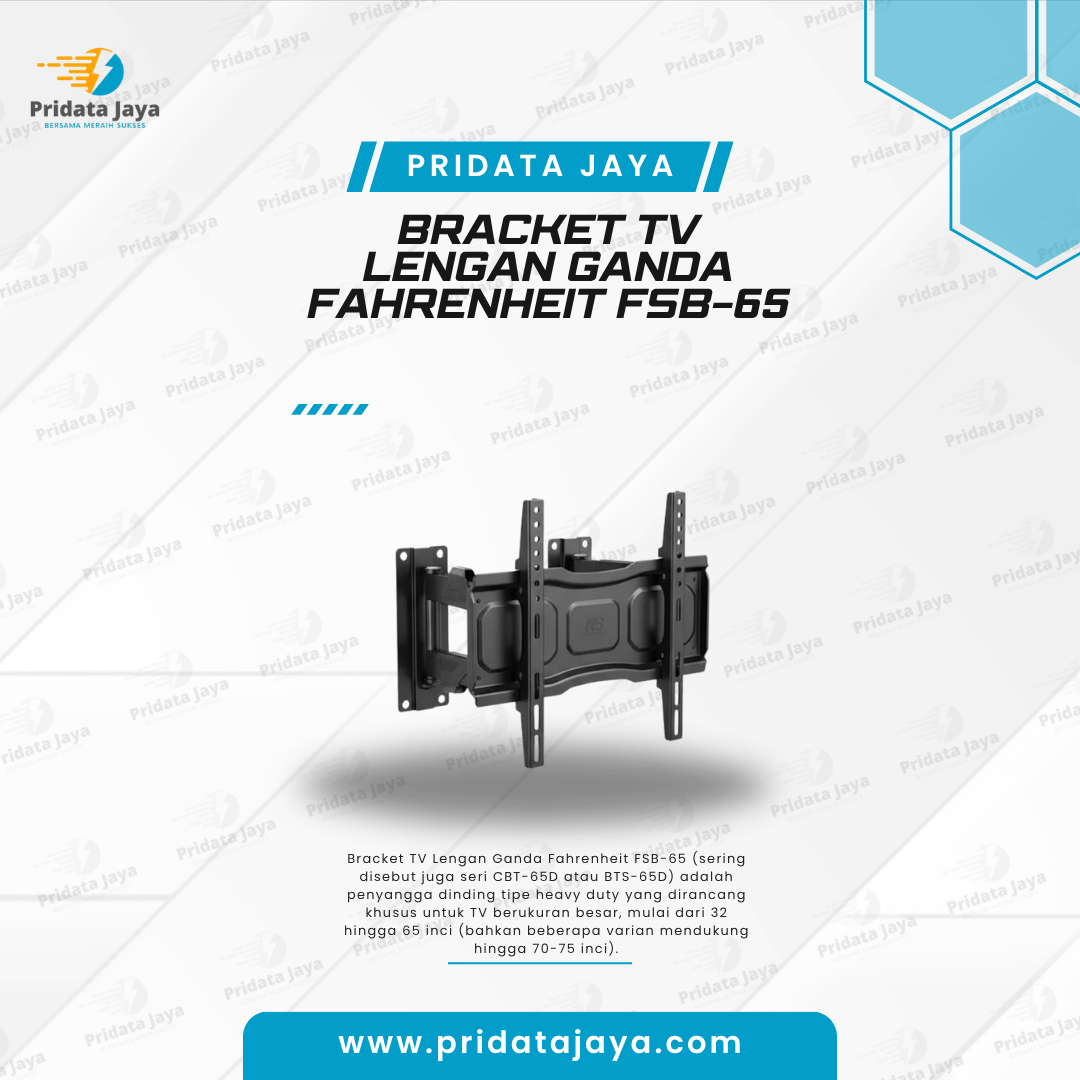 Bracket TV Lengan Ganda Fahrenheit FSB-65