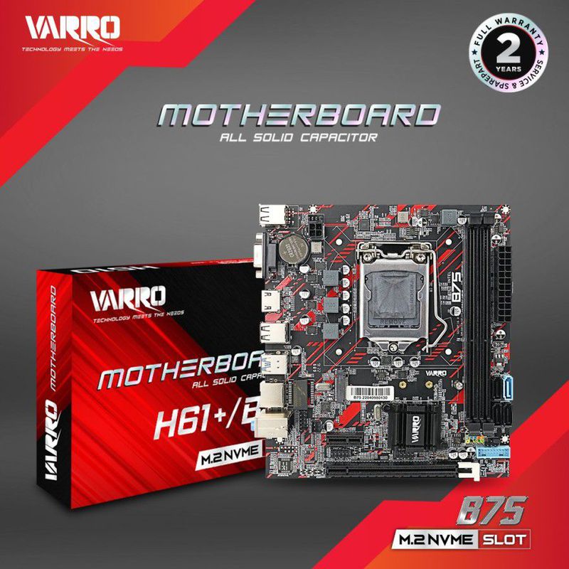 Motherboard Varro H61+/B75 NVME