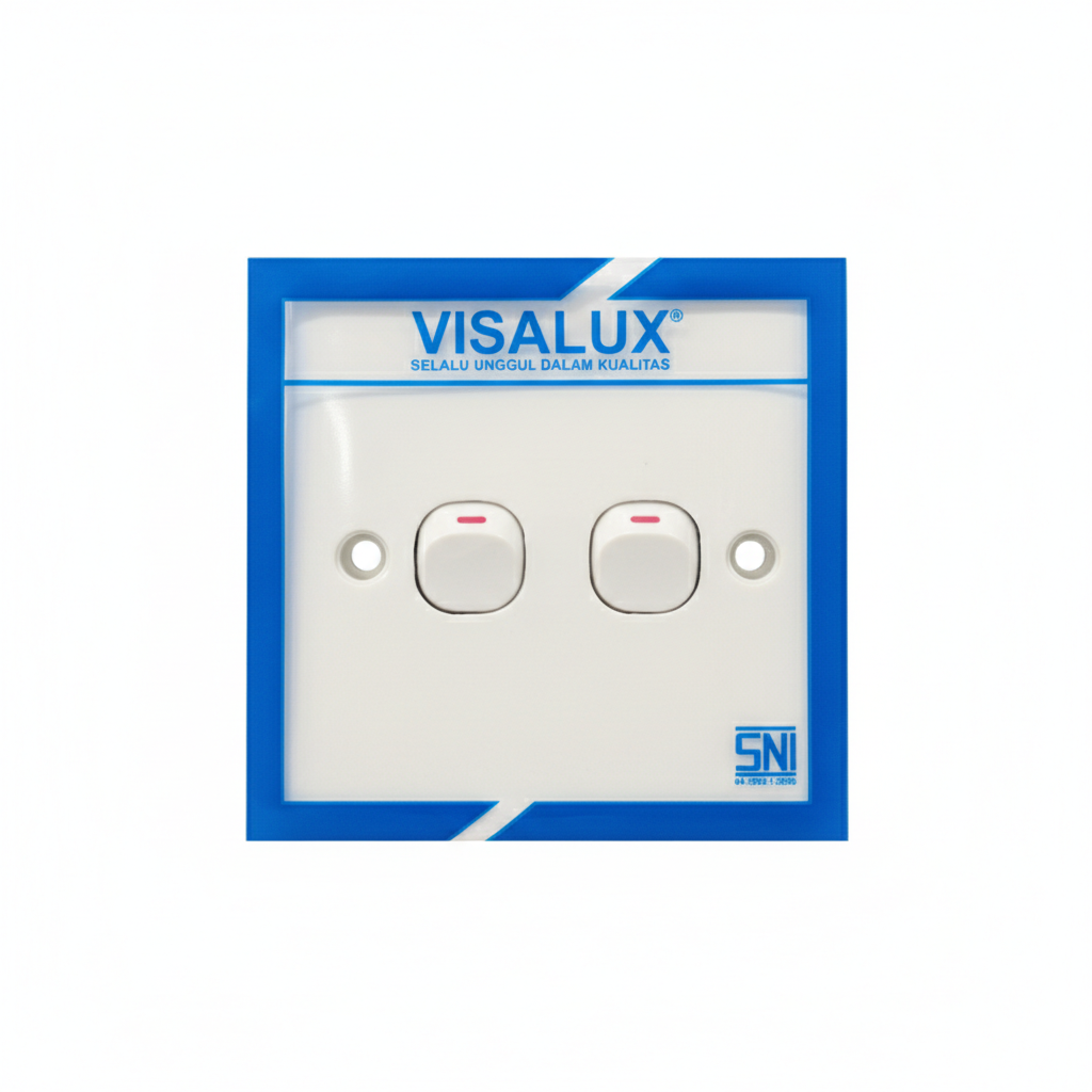 Saklar IB Visalux 2 Gang VSE3021
