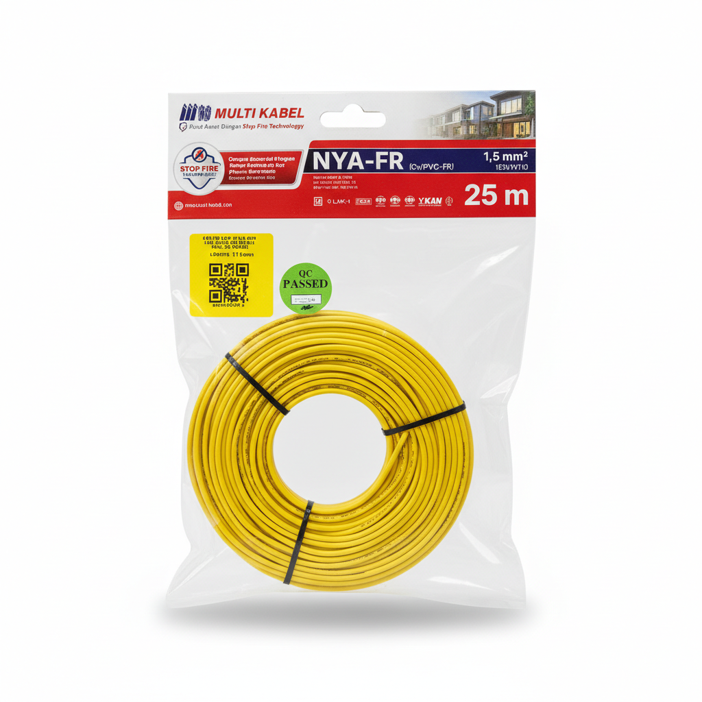 Kabel Multi NYA 1,5 25m Kuning