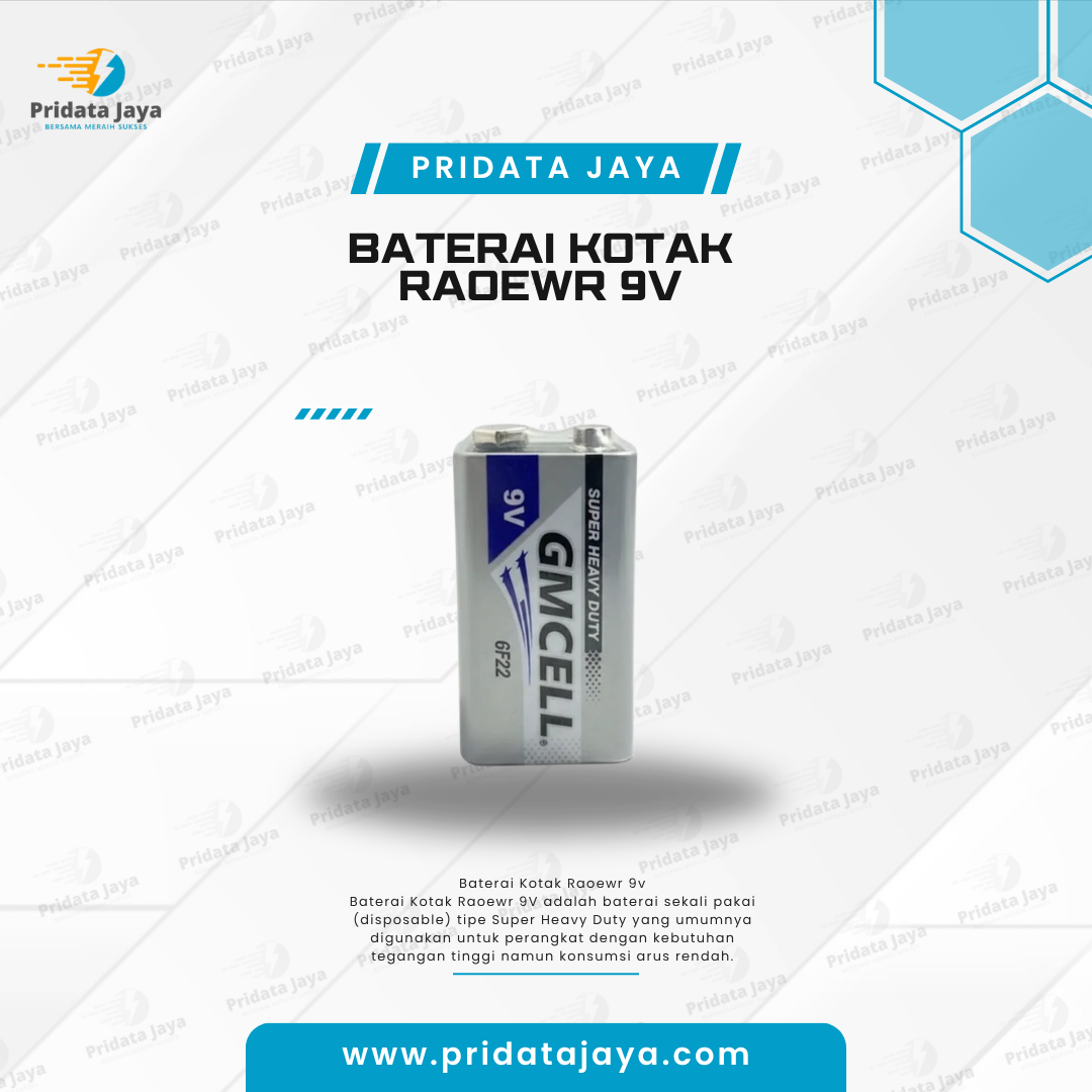 Baterai Kotak Raoewr 9v