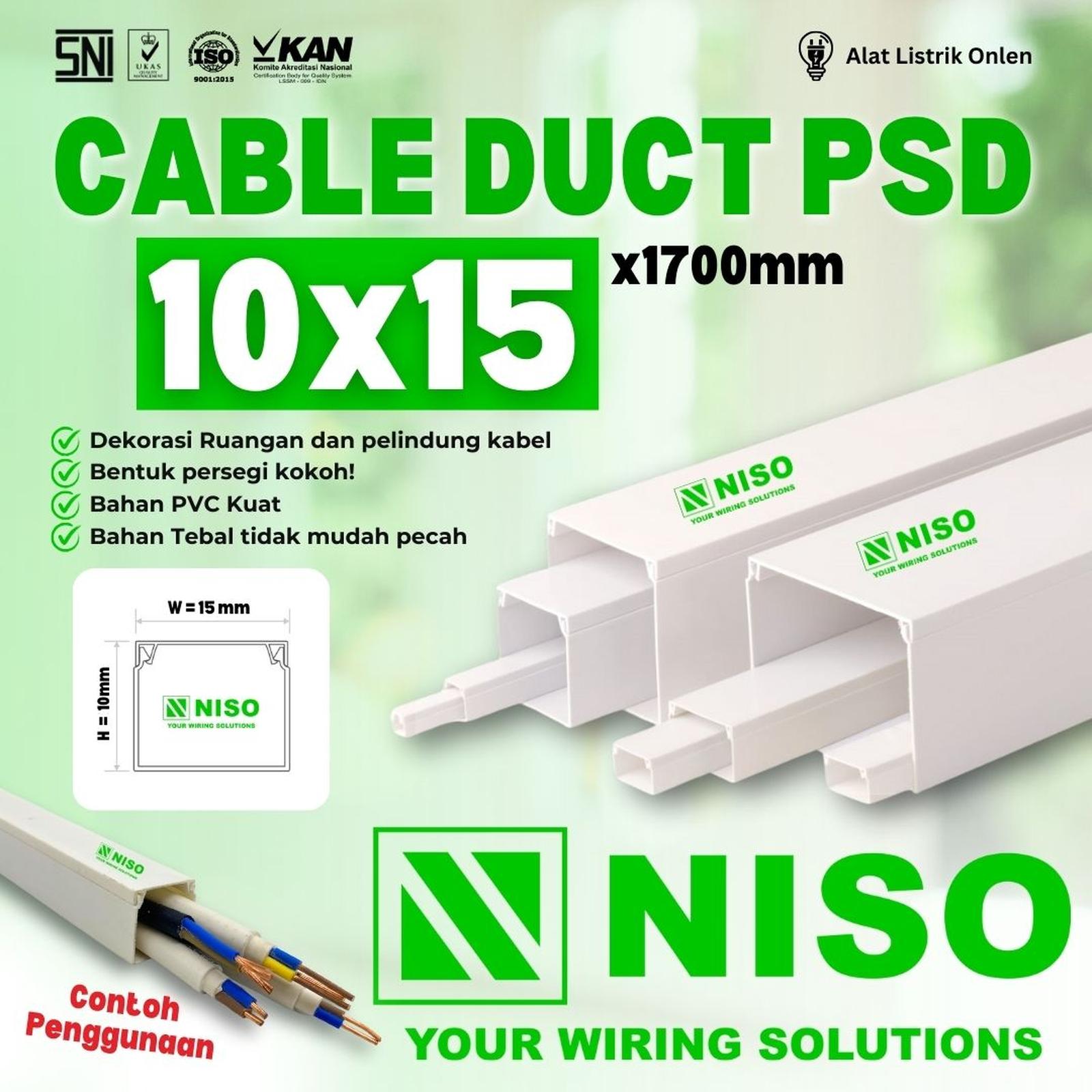 Kabel Duct Niso 1,7m PSD 10x15
