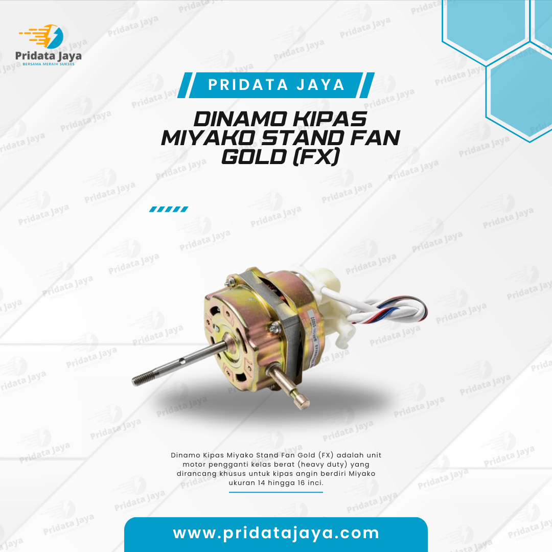 Dinamo Kipas Miyako Stand Fan Gold (FX)