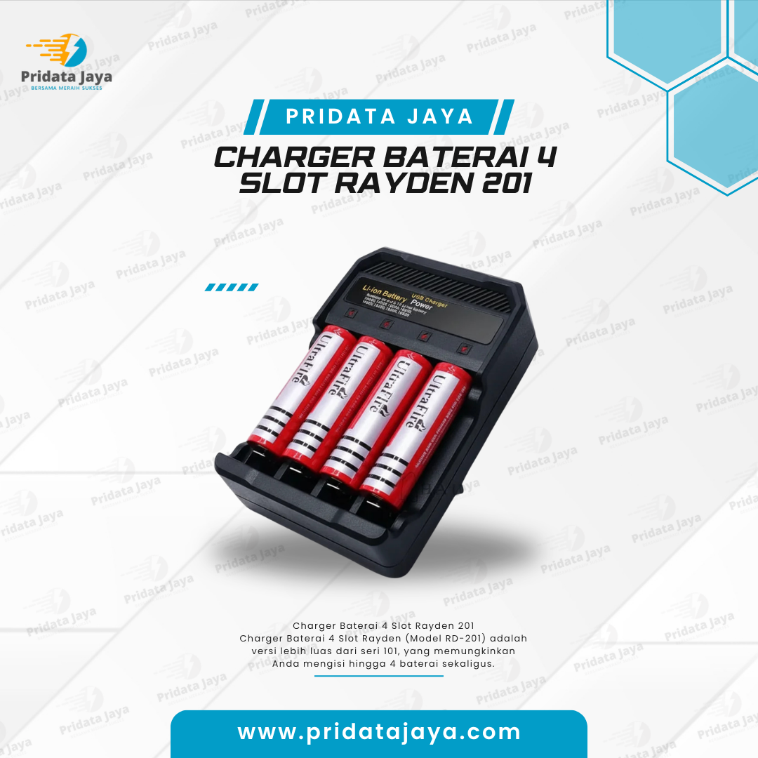 Charger Baterai 4 Slot Rayden 201