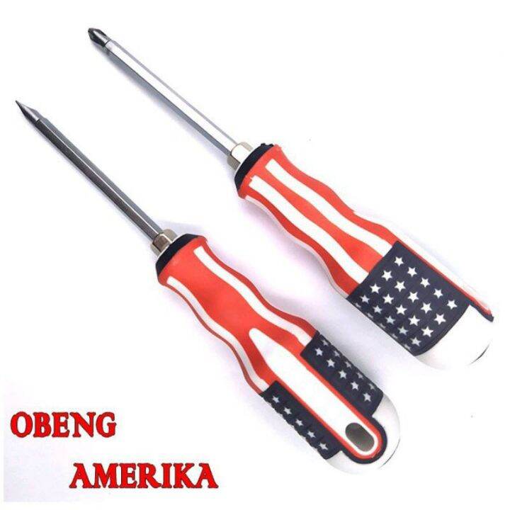 Obeng USA Bolak Balik 6 x 100