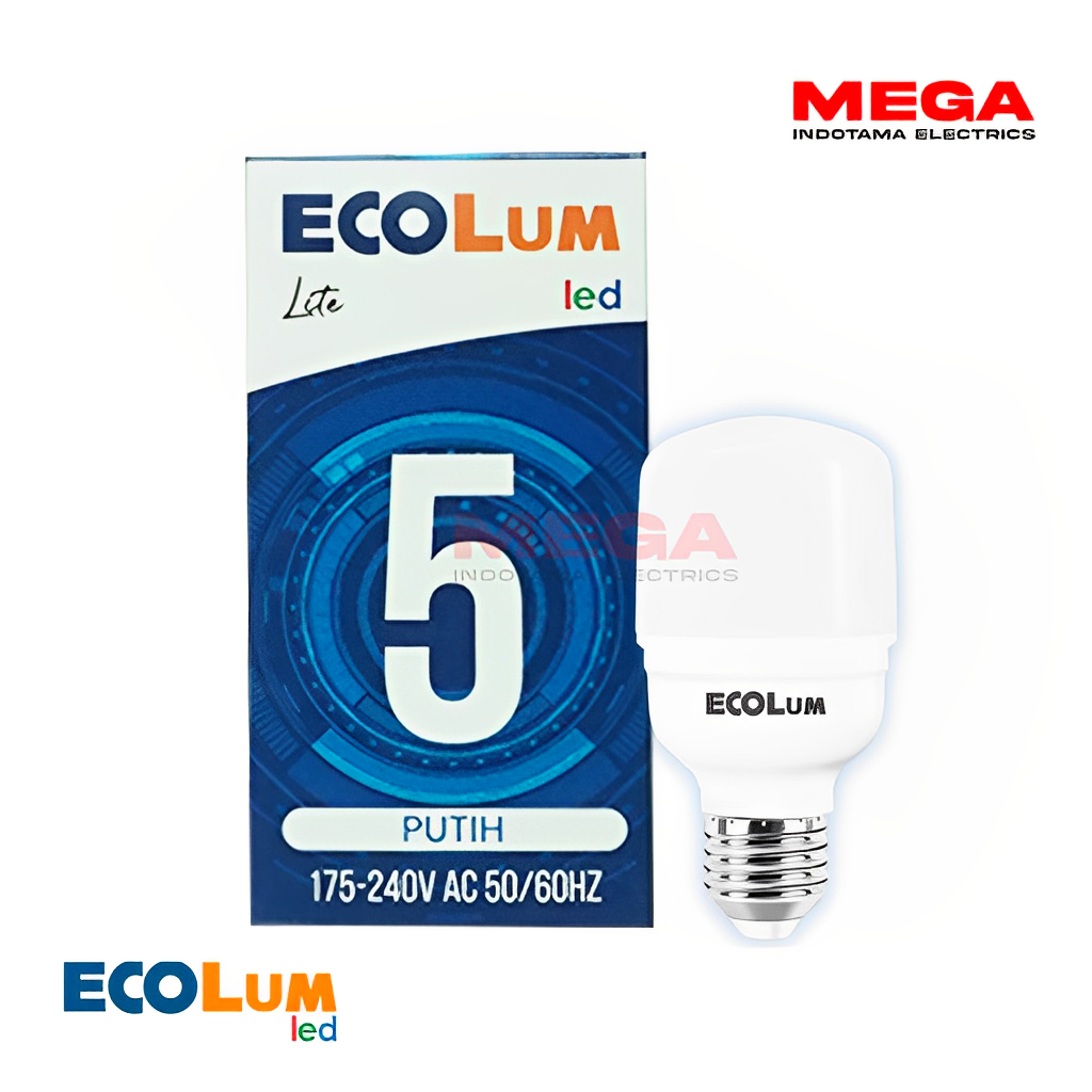 Led Ecolum Lite Kapsul 10w Putih