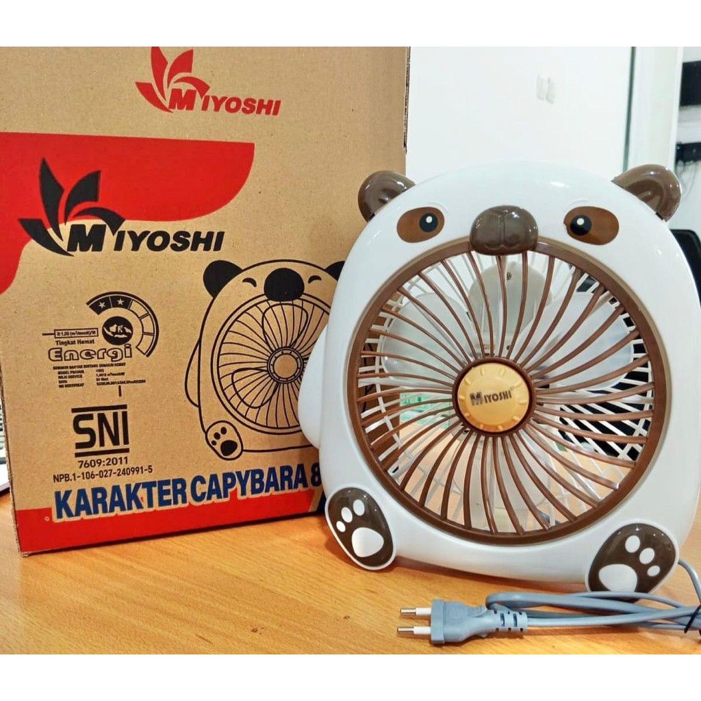 Kipas Miyoshi Box Fan Karakter Capybara