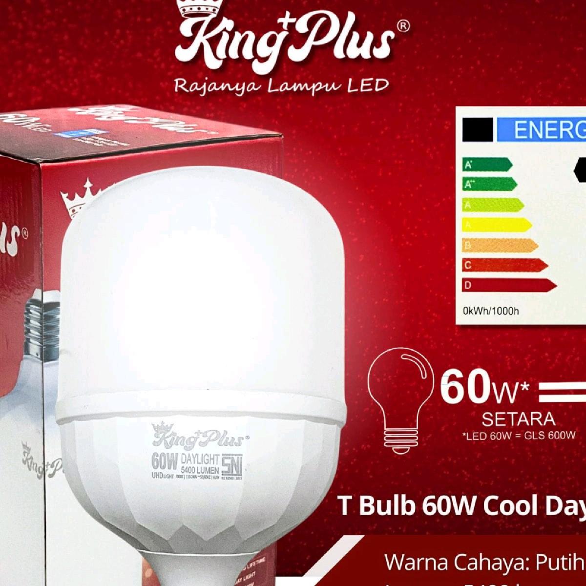 Led King Plus Regular T-Bulb 60w 7000K