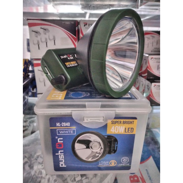 Senter Kepala Push On HL-2840 Putih