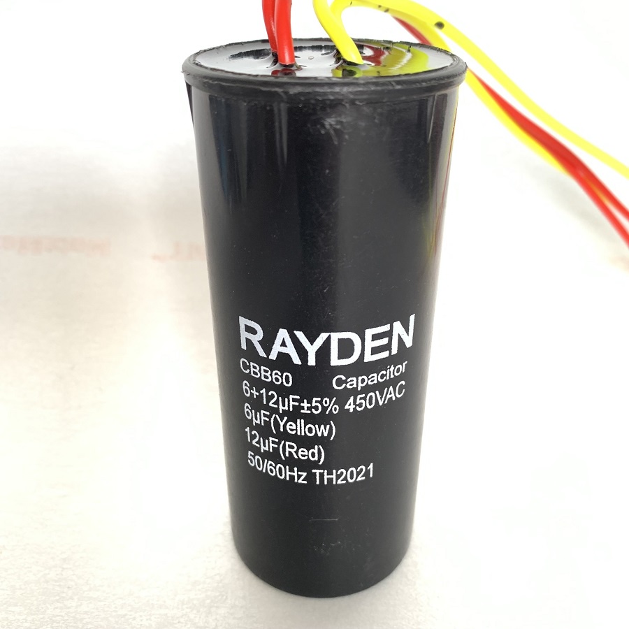 Kapasitor Mesin Cuci Rayden 6+12mf