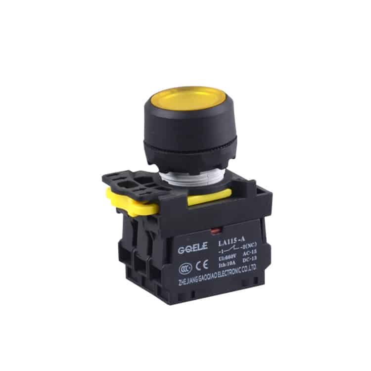 Push Button Fort LA115-A5-10 FLUSH-NO LED (Yellow)