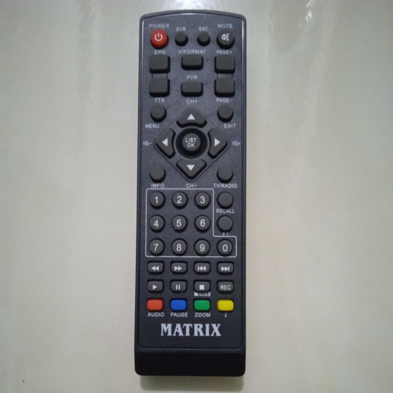 Remote STB Matrix Kuning DVB-T2