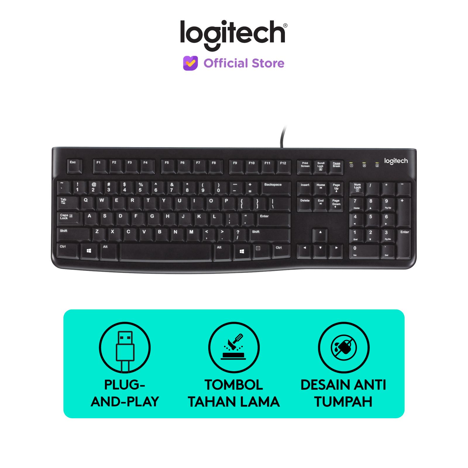 Keyboard Logitech Kabel K120