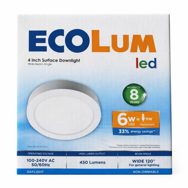 Downlight Ecolum 2,5' 6w Putih