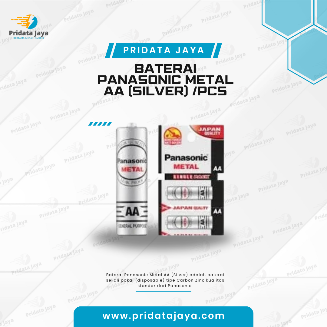 Baterai Panasonic Metal AA (Silver) /pcs