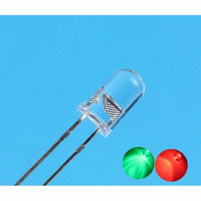 Led 5mm 2 warna merah hijau