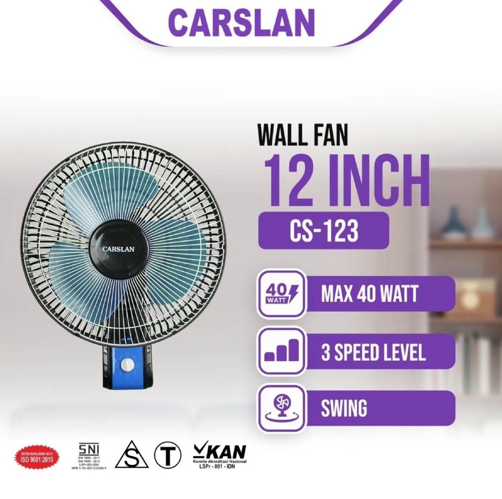 Kipas Carslan Wall Fan 12' 123
