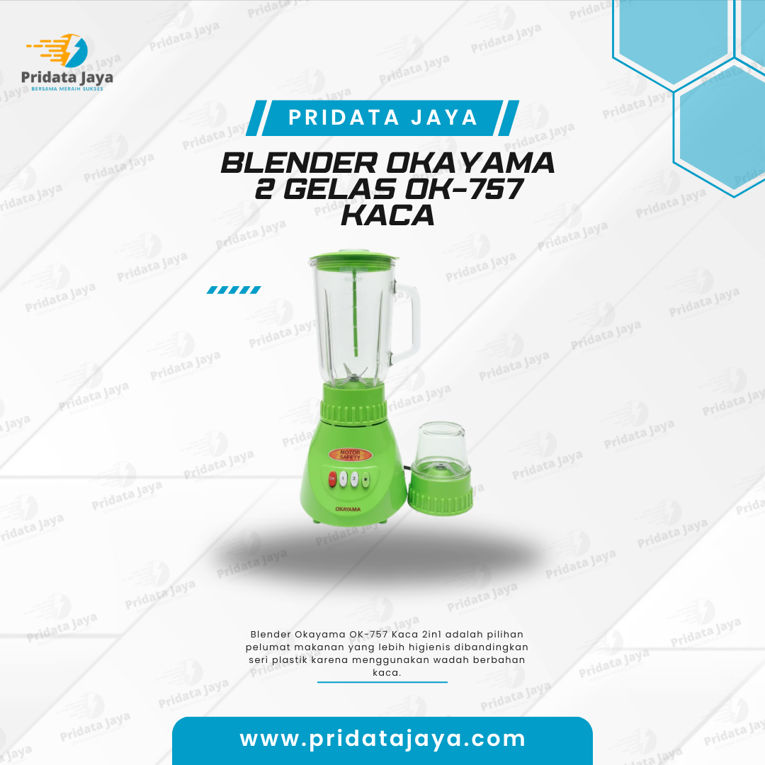 Blender Okayama 2 Gelas OK-757 Kaca