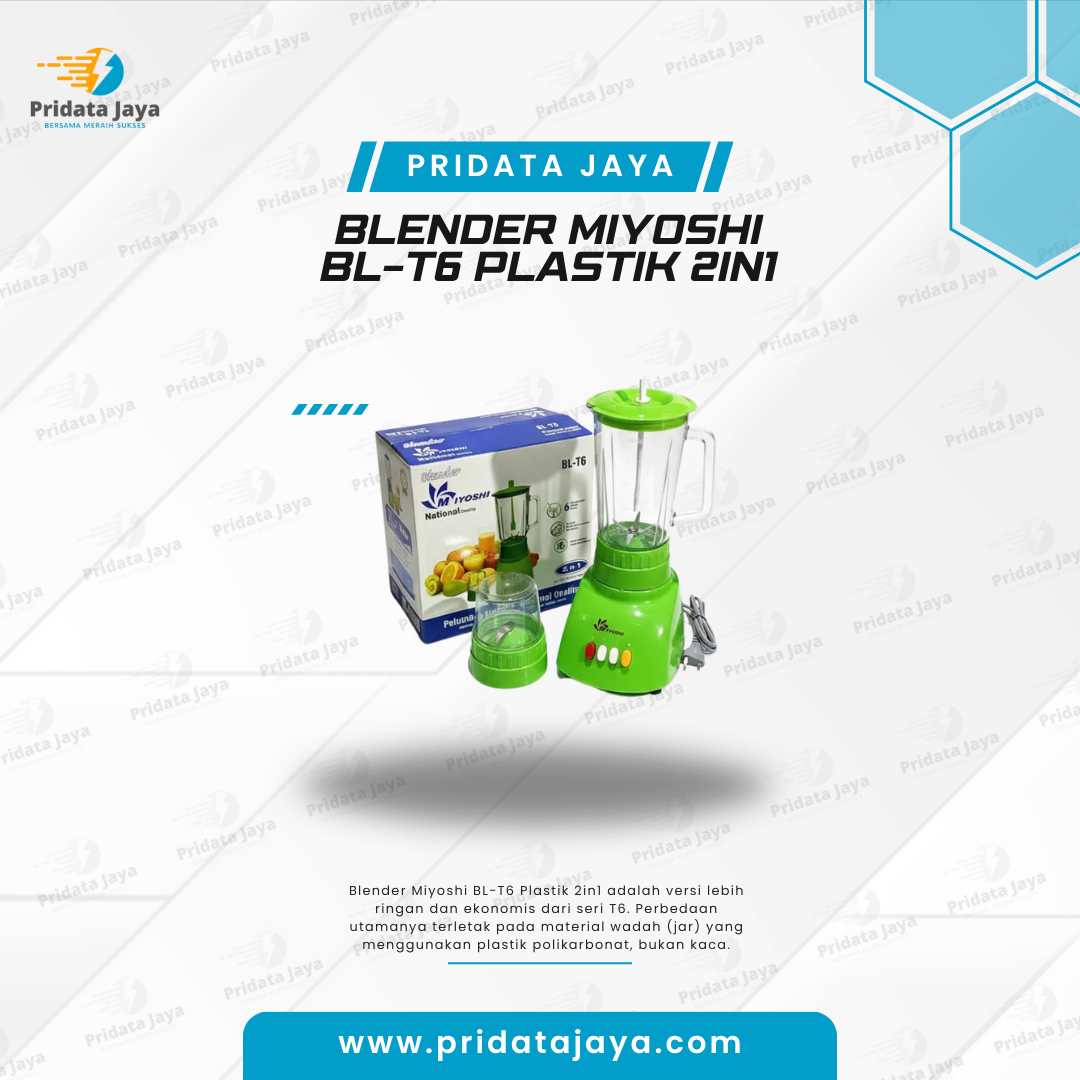 Blender Miyoshi BL-T6 Plastik 2in1