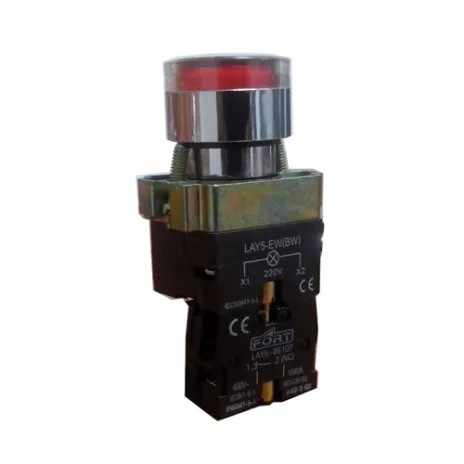 Push Button Lamp Fort LAY5-BW3461 (Red)