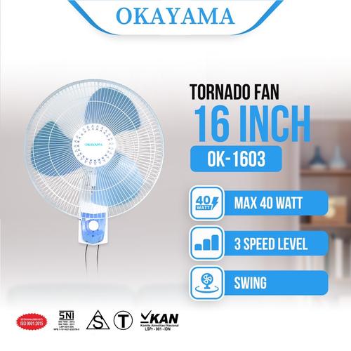 Kipas Okayama Wall Fan 16' 1603