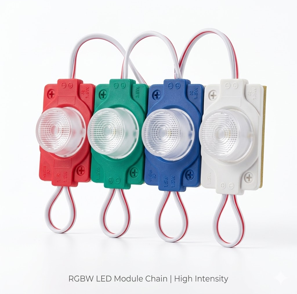 Led Modul 1 Lensa Besar Hijau